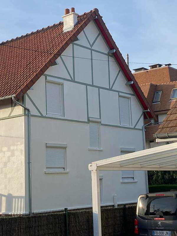 Après pose colombages maison Caen