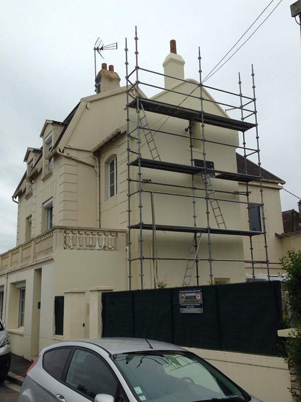 Travaux de ravalement et application peinture de pignons Caen