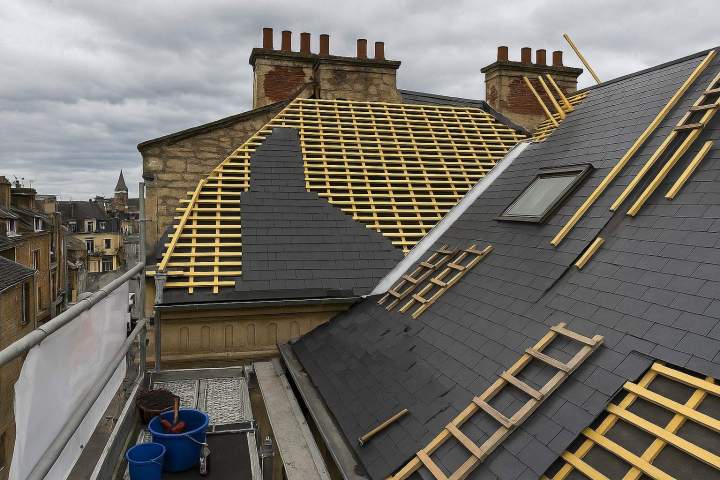 Pose d'ardoise Caen
