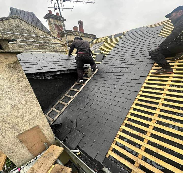 Rénovation toit en ardoise Caen